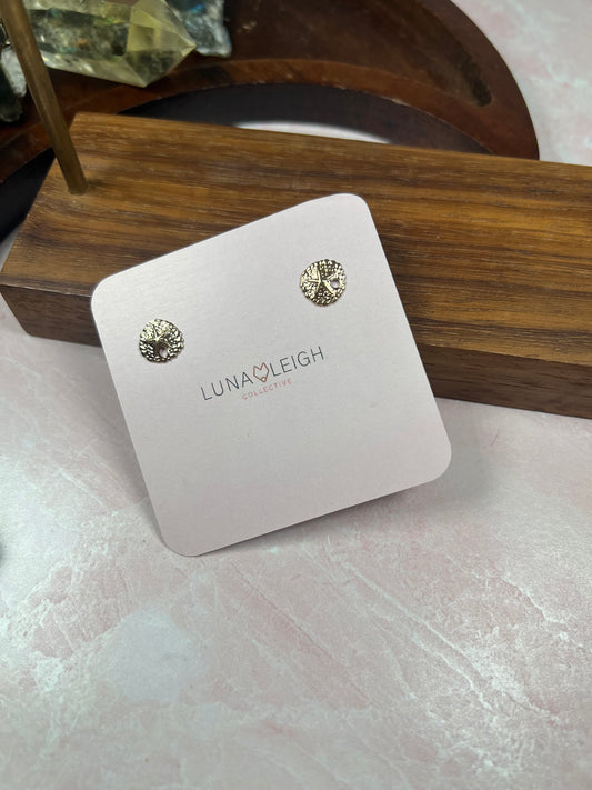 Sand dollar Studs - Luna Leigh Collective