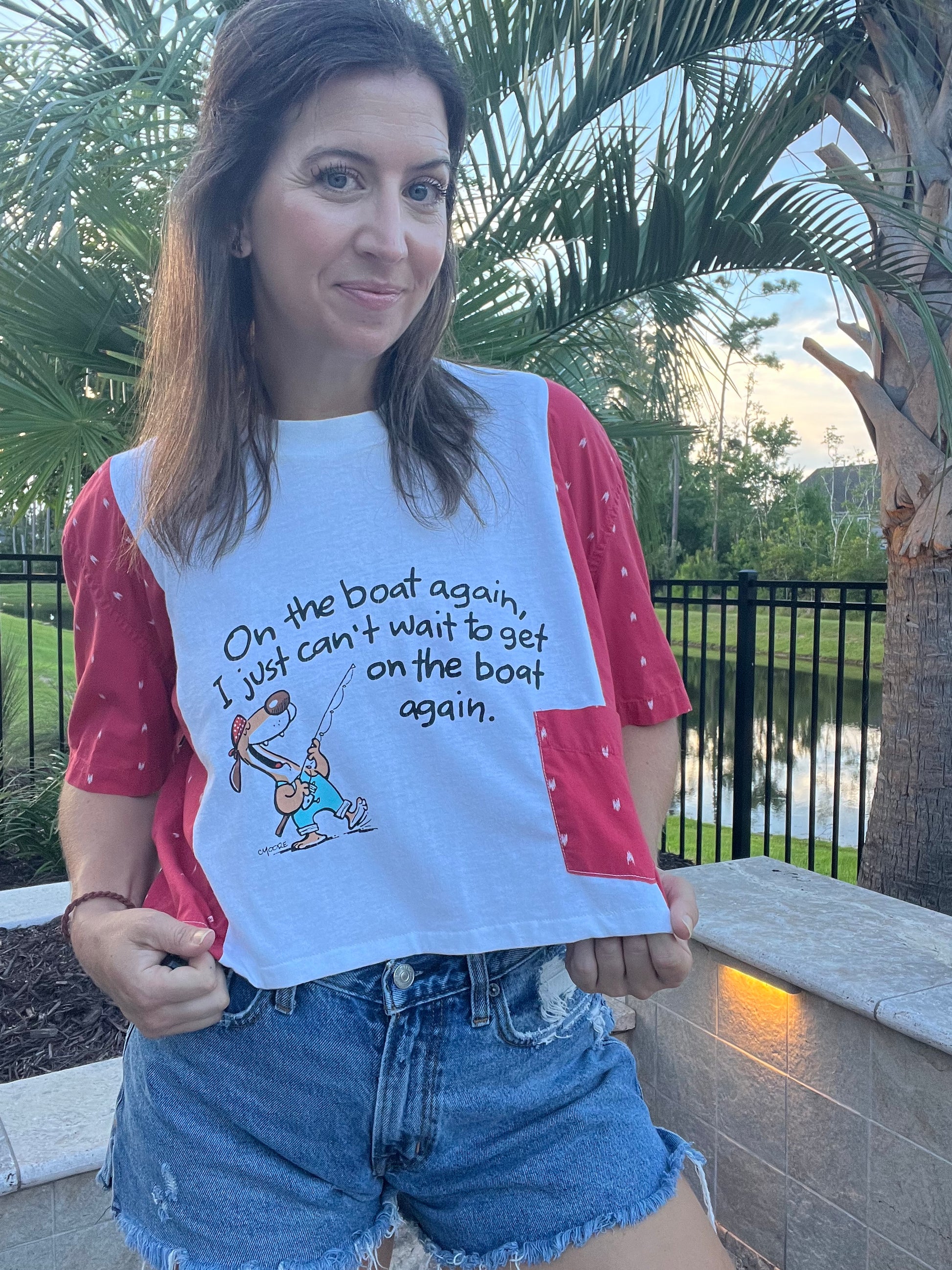 Boating Upcycle Short Sleeve - Luna Leigh Collective