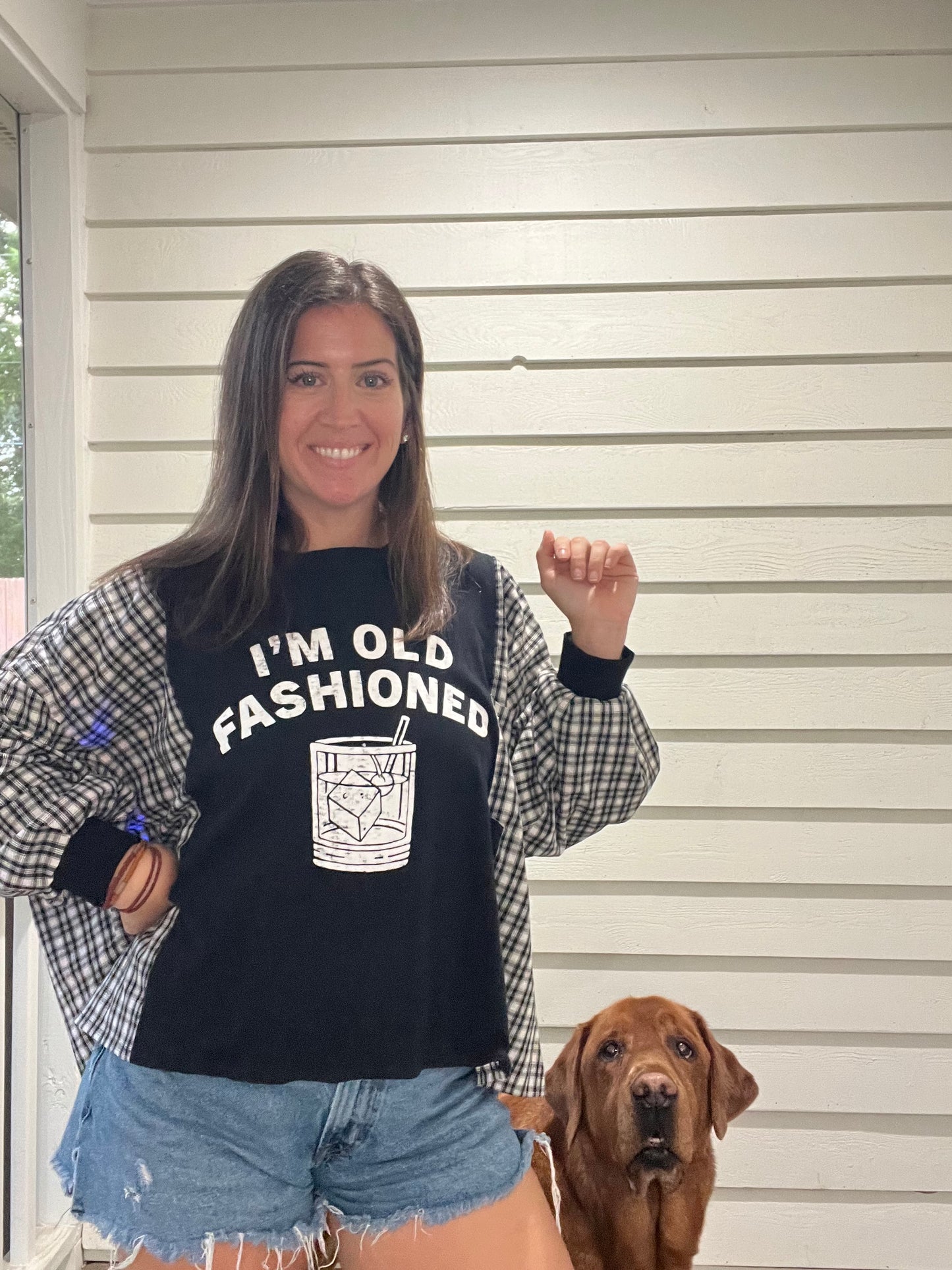 Old Fashioned Reworked Long Sleeve Fits up to a 2XL - Luna Leigh Collective