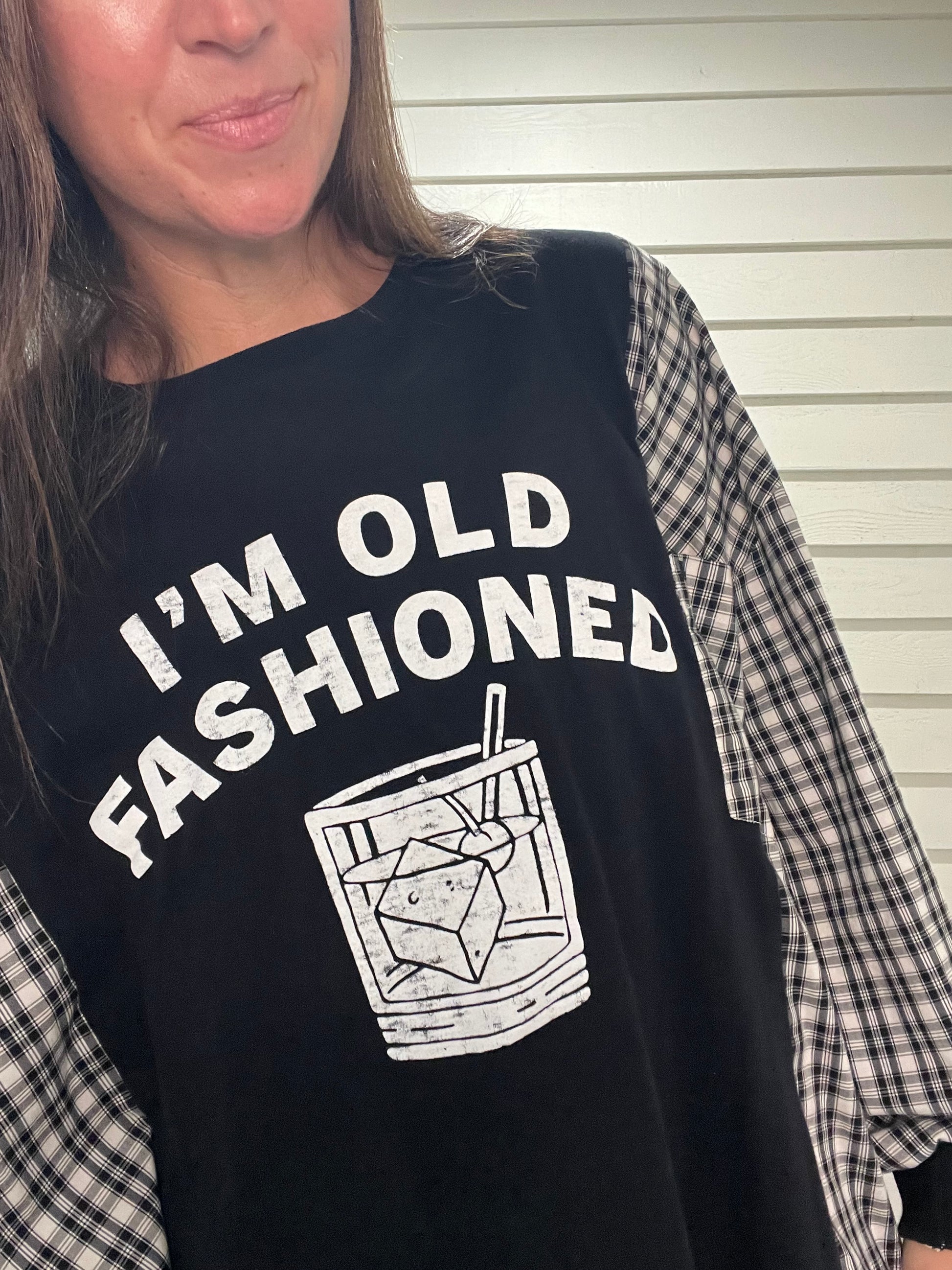 Old Fashioned Reworked Long Sleeve Fits up to a 2XL - Luna Leigh Collective