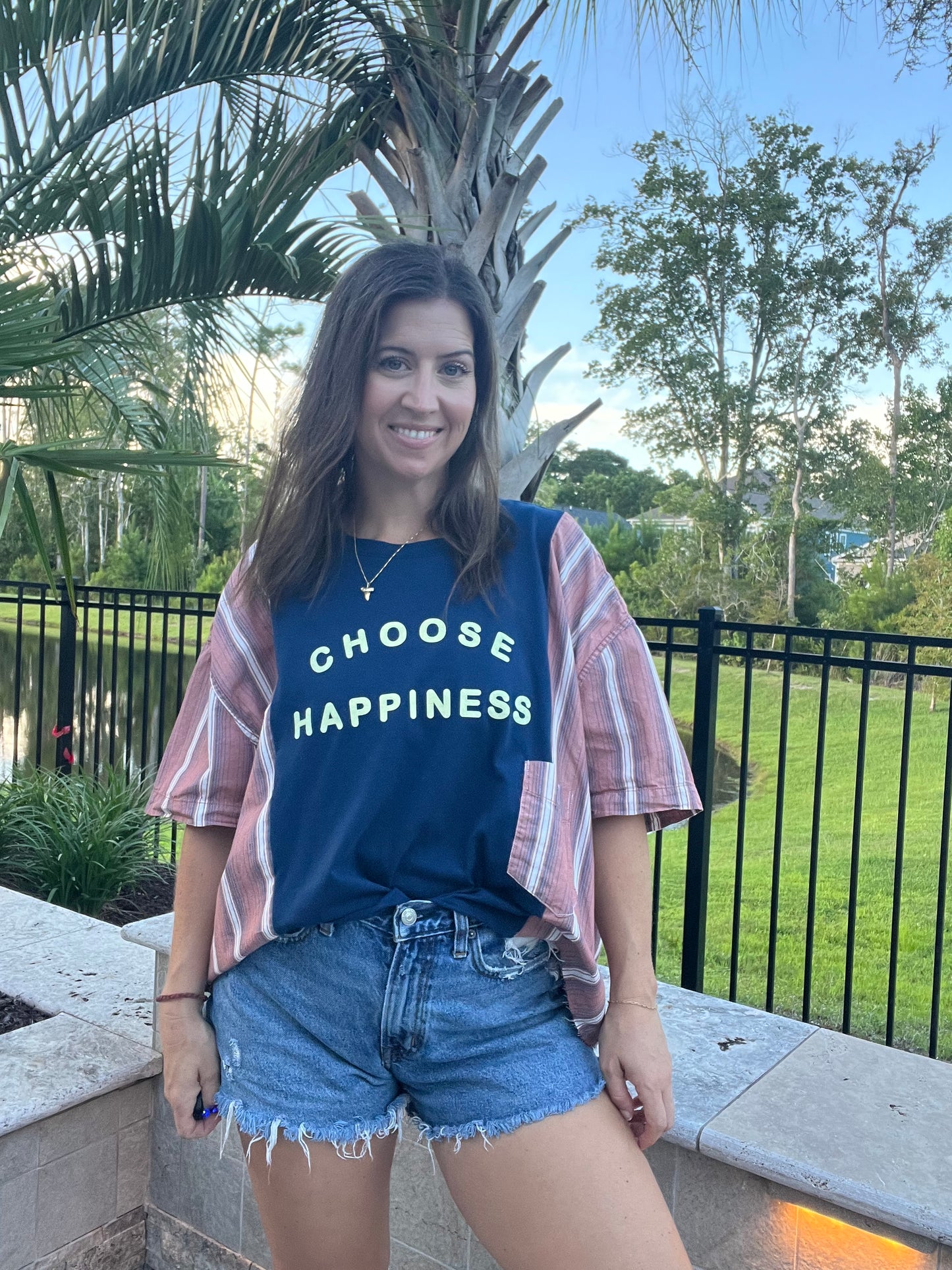 Choose Happiness Reworked Short Sleeve - Luna Leigh Collective