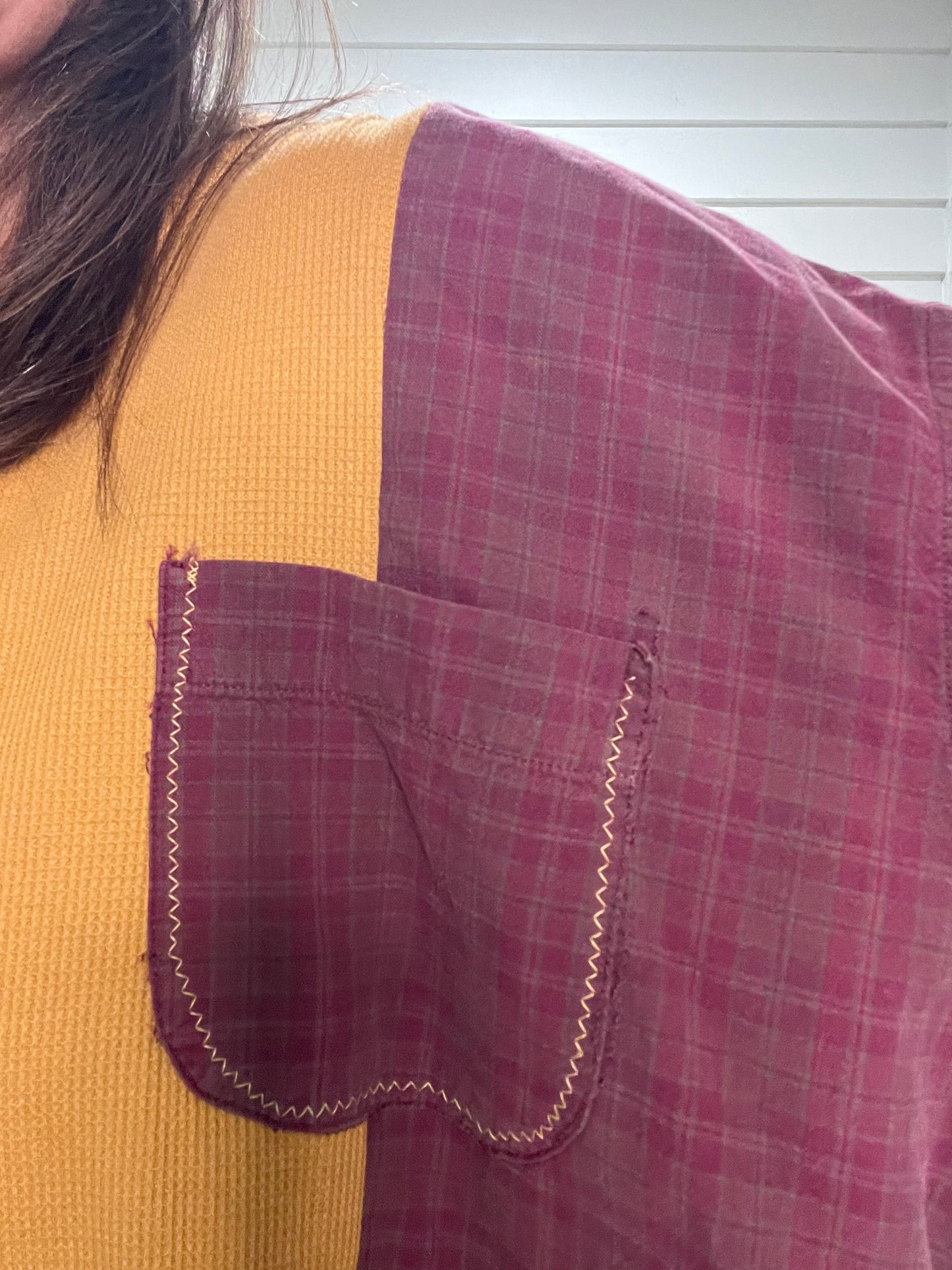 Campfire Ready Waffle Knit Flannel Upcycle - Luna Leigh Collective