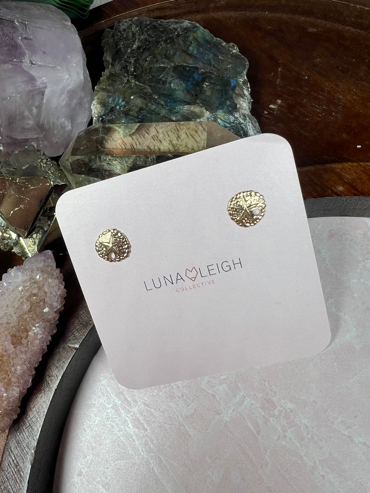 Sand dollar Studs - Luna Leigh Collective