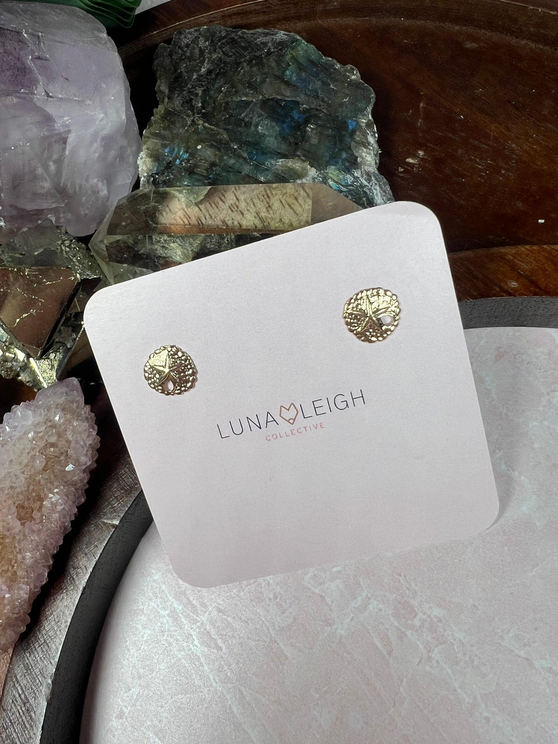 Sand dollar Studs - Luna Leigh Collective