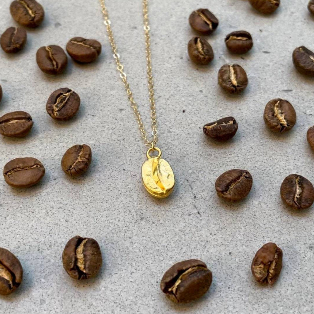 Coffee Bean Necklace - Luna Leigh Collective